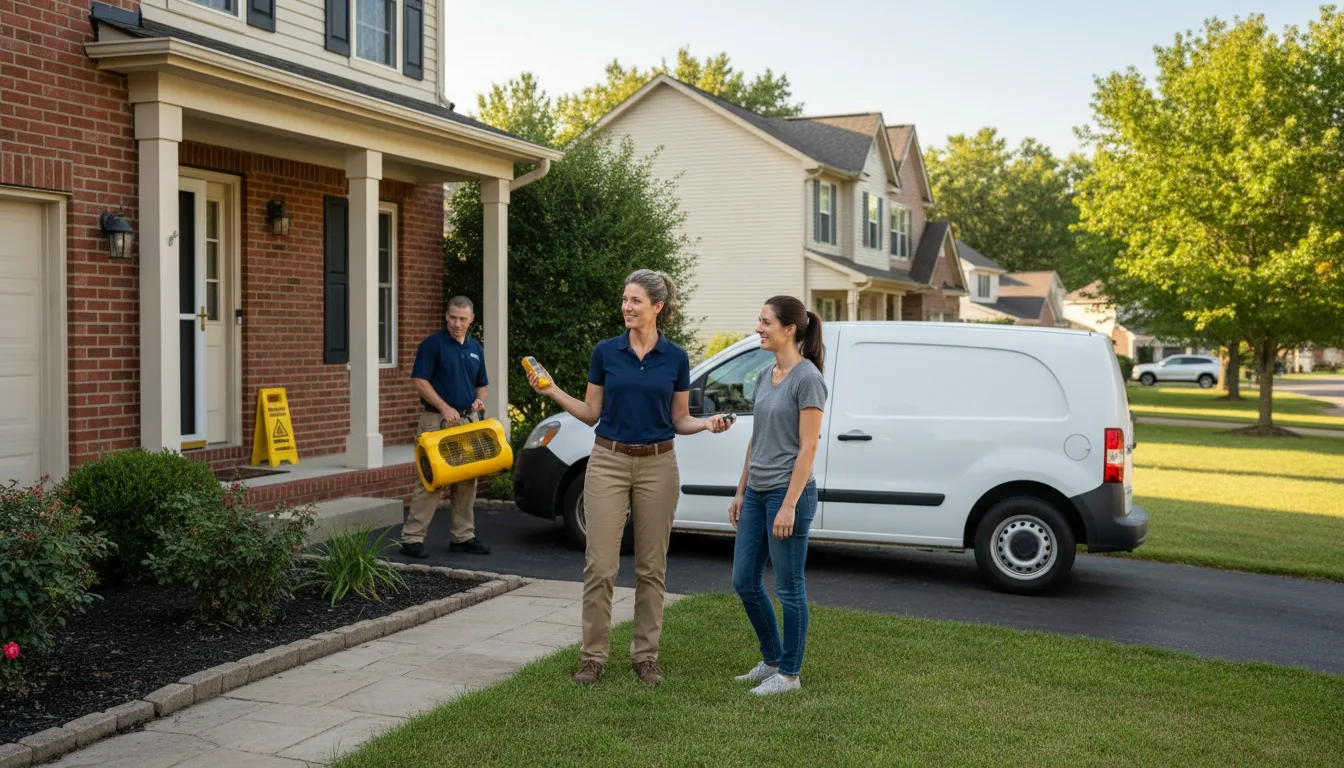 Residential water damage restoration in Ryegate, MT